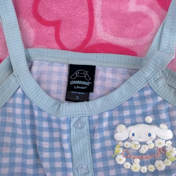 Blue Gingham Cinnamoroll Top - Picture 3 of 3